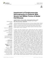 Impairment of cerebrovascular hemodynamics in patients with severe and milder forms of sickle cell disease