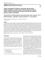 Clinical management of patients with genetic obesity during COVID-19 pandemic: position paper of the ESE Growth & Genetic Obesity COVID-19 Study Group and Rare Endo-ERN main thematic group on Growth and Obesity