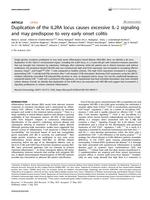 Duplication of the IL2RA locus causes excessive IL-2 signaling and may predispose to very early onset colitis