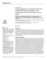 Public perspectives on protective measures during the COVID-19 pandemic in the Netherlands, Germany and Italy