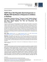 IGSF1 does not regulate spermatogenesis or modify FSH synthesis in response to inhibins or activins