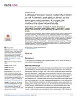 A clinical prediction model to identify children at risk for revisits with serious illness to the emergency department