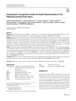 Development of prognostic models for Health-Related Quality of Life following traumatic brain injury