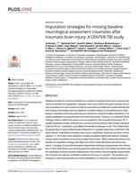 Imputation strategies for missing baseline neurological assessment covariates after traumatic brain injury