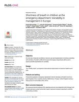 Shortness of breath in children at the emergency department