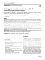 Modelling growth curves of the normal infant's mandible