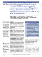 Novel longitudinal Multiple Overall Toxicity (MOTox) score to quantify adverse events experienced by patients during chemotherapy treatment