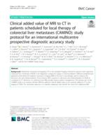 Clinical added value of MRI to CT in patients scheduled for local therapy of colorectal liver metastases (CAMINO)