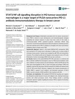 STAT3/NF-kappa B signalling disruption in M2 tumour-associated macrophages is a major target of PLGA nanocarriers/PD-L1 antibody immunomodulatory therapy in breast cancer