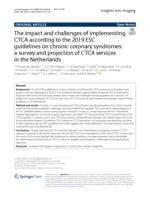 The impact and challenges of implementing CTCA according to the 2019 ESC guidelines on chronic coronary syndromes
