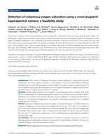 Detection of cutaneous oxygen saturation using a novel snapshot hyperspectral camera