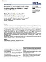 Sensitivity of prehospital stroke scales for different intracranial large vessel occlusion locations