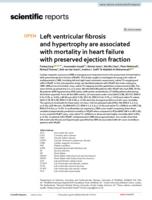 Left ventricular fibrosis and hypertrophy are associated with mortality in heart failure with preserved ejection fraction