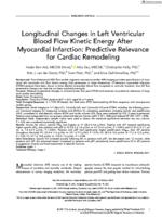 Longitudinal changes in left ventricular blood flow kinetic energy after myocardial infarction