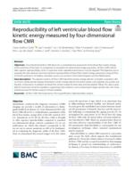 Reproducibility of left ventricular blood flow kinetic energy measured by four-dimensional flow CMR