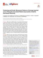 Clustering and erratic movement patterns of syringe-injected versus mosquito-inoculated malaria sporozoites underlie decreased infectivity