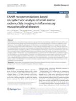 EANM recommendations based on systematic analysis of small animal radionuclide imaging in inflammatory musculoskeletal diseases