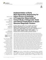 Implementation of early next-generation sequencing for inborn errors of immunity