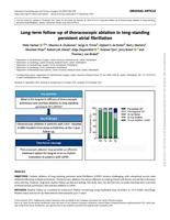 Long-term follow-up of thoracoscopic ablation in long-standing persistent atrial fibrillation