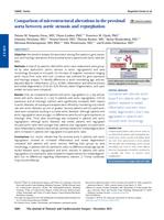 Comparison of microstructural alterations in the proximal aorta between aortic stenosis and regurgitation