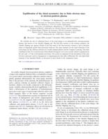 Equilibration of the chiral asymmetry due to finite electron mass in electron-positron plasma