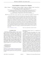 Virtual distillation for quantum error mitigation