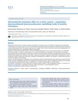 Stereoselective ketamine effect on cardiac output