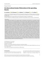 An observational study of distractions in the operating theatre