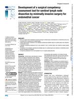 Development of a surgical competency assessment tool for sentinel lymph node dissection by minimally invasive surgery for endometrial cancer