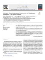 Association between organizational characteristics and adequate pain management at the intensive care unit