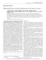 Defining human mean circulatory filling pressure in the intensive care unit