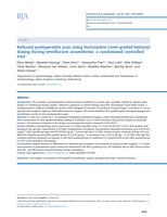 Reduced postoperative pain using Nociception Level-guided fentanyl dosing during sevoflurane anaesthesia