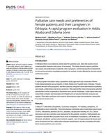 Palliative care needs and preferences of female patients and their caregivers in Ethiopia