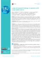 Lung ultrasound findings in patients with novel SARS-CoV-2