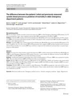 The difference between the patients' initial and previously measured systolic blood pressure as predictor of mortality in older emergency department patients