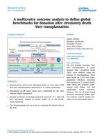 A multicentre outcome analysis to define global benchmarks for donation after circulatory death liver transplantation