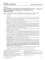 Sexual satisfaction in men suffering from erectile dysfunction after robot-assisted radical prostatectomy for prostate cancer