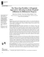 The Three-Step Workflow: A Pragmatic Approach to Allocating Academic Hospitals’ Affiliations for Bibliometric Purposes