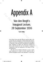 Appendix A - Van den Bergh’s Inaugural Lecture, 28 September 1936