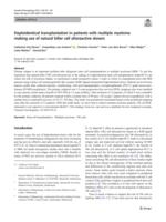 Haploidentical transplantation in patients with multiple myeloma making use of natural killer cell alloreactive donors