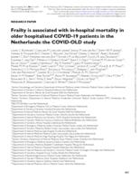 Frailty is associated with in-hospital mortality in older hospitalised COVID-19 patients in the Netherlands