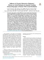 Influence of chronic obstructive pulmonary disease on atrial mechanics by speckle tracking echocardiography in patients with atrial fibrillation