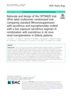 Rationale and design of the OPTIMIZE trial
