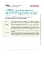 SCORE2-OP risk prediction algorithms: estimating incident cardiovascular event risk in older persons in four geographical risk regions