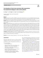 An evaluation of short-term outcomes after reoperations for anastomotic leakage in colon cancer patients