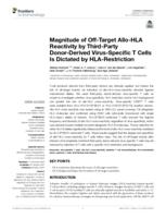 Magnitude of off-target allo-HLA reactivity by third-party donor-derived virus-specific T cells is dictated by HLA-restriction