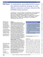 A randomised, open-label trial to assess the optimal treatment strategy in early diffuse cutaneous systemic sclerosis