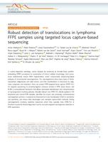 Robust detection of translocations in lymphoma FFPE samples using targeted locus capture-based sequencing