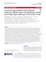 Survival among patients with relapsed/refractory diffuse large B cell lymphoma treated with single-agent selinexor in the SADAL study