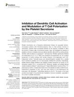 Inhibition of dendritic cell activation and modulation of T cell polarization by the platelet secretome